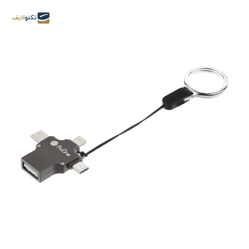 مبدل لایتنینگ به USB-C / USB / micro USB پرووان مدل PCO04 - proOne PCO04 Lightning To USB-C / USB / micro USB