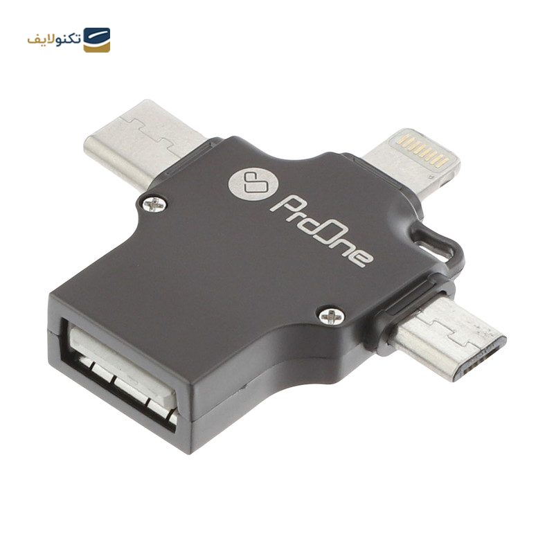 مبدل لایتنینگ به USB-C / USB / micro USB پرووان مدل PCO04 - proOne PCO04 Lightning To USB-C / USB / micro USB