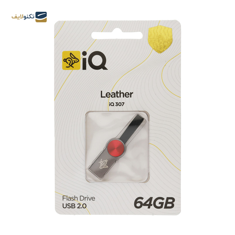 فلش مموری آی کیو مدل Leather IQ307 ظرفیت 64 گیگابایت - IQ Leather IQ307 Flash Memory - 64GB