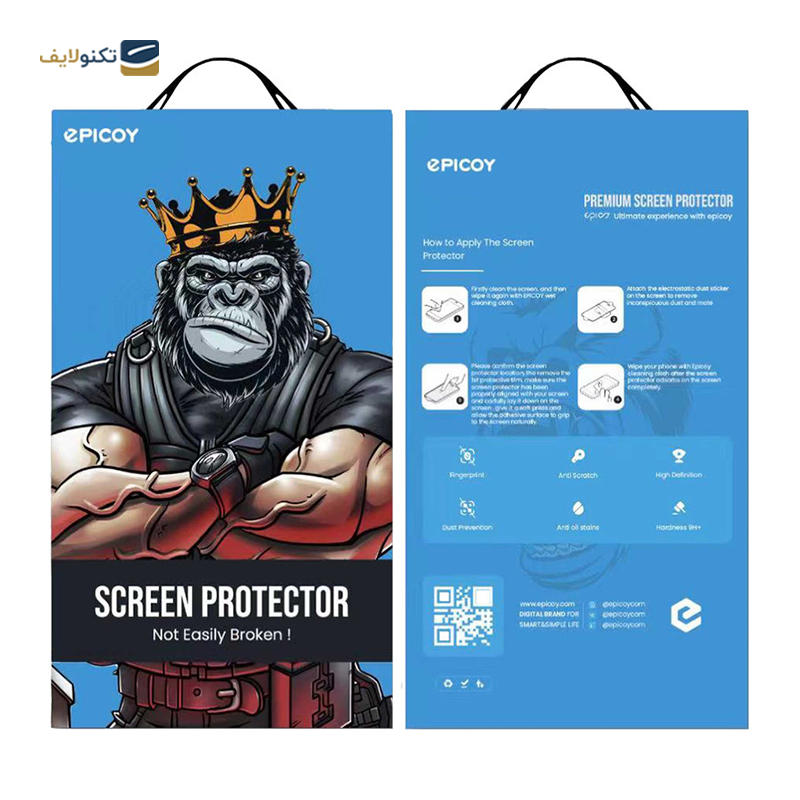 گلس گوشی شیائومی Redmi 12C - 10C اپیکوی مدل Super 5D  - Epicoy Super 5D Screen Protector for Xiaomi Redmi 12C - 10c