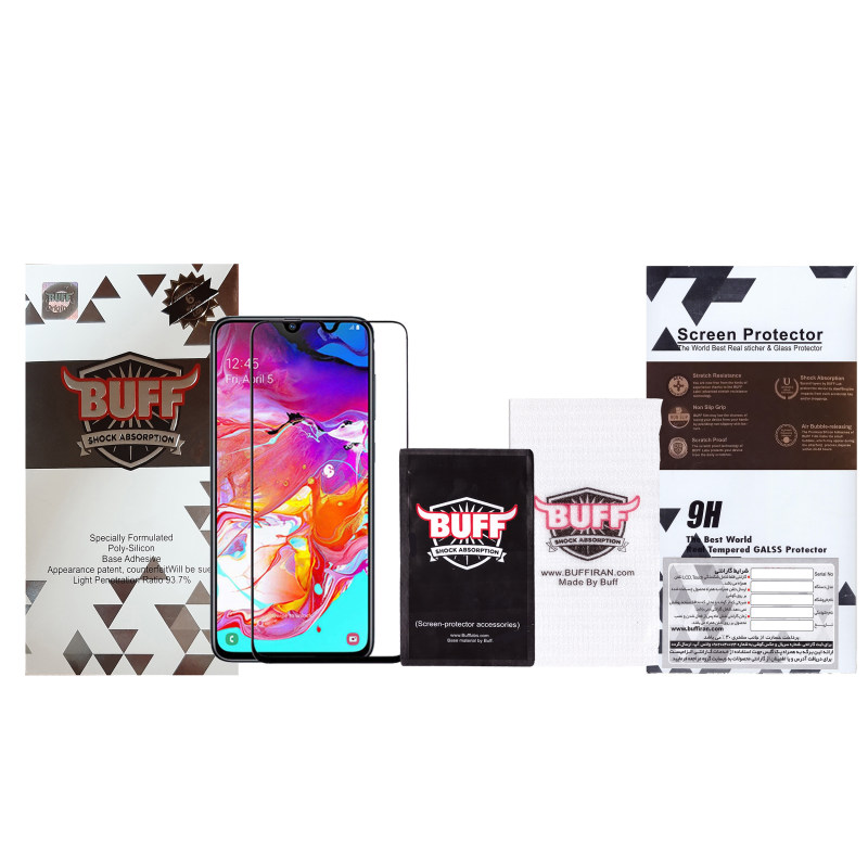 گلس گوشی سامسونگ گلکسی A70 بوف 5D مدل F33 - Buff 5D F33 Galaxy A70 Screen Protector