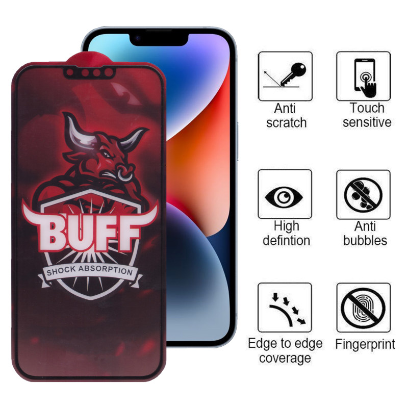 گلس گوشی اپل iPhone 14 Plus / 13 Pro Max بوف مدل Crystal Double - Buff Crystal Double iPhone 14 Plus / 13 Pro Max Screen Protector