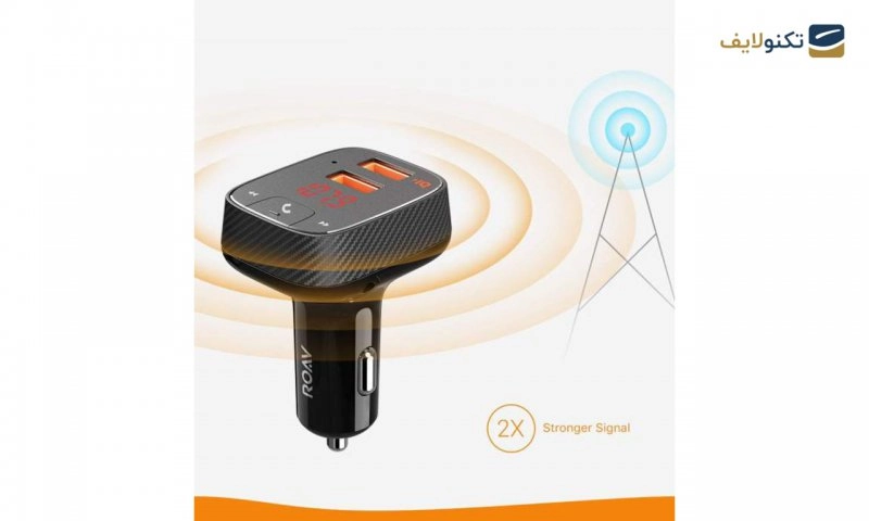 شارژر فندکی انکر مدل Roav SmartCharge F2 Bluetooth - Anker Roav SmartCharge F2 Bluetooth