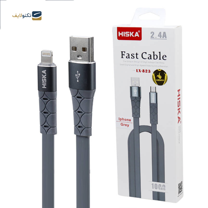 کابل تبدیل USB به لایتنینگ هیسکا مدل LX823 طول 1 متر - Hiska LX823 USB to Lightning cable