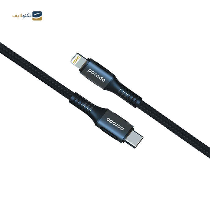 کابل تبدیل USB-C به لایتنینگ پرودو مدل PD-2PDCL طول 2 متر - PORODO Type-C to Lightning Cable (PD) Braided and Aluminum