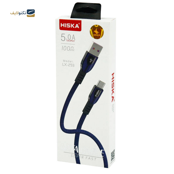 کابل تبدیل USB به USB-C هیسکا مدل LX293 طول 1 متر - Hiska LX293 USB to USB-C cable