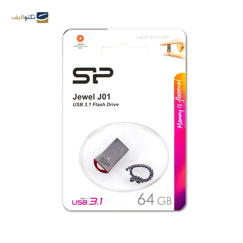 فلش مموری سیلیکون پاور مدل Jewel J01 ظرفیت 64 گیگابایت - Silicon Power Jewel J01 Flash Memory 64GB