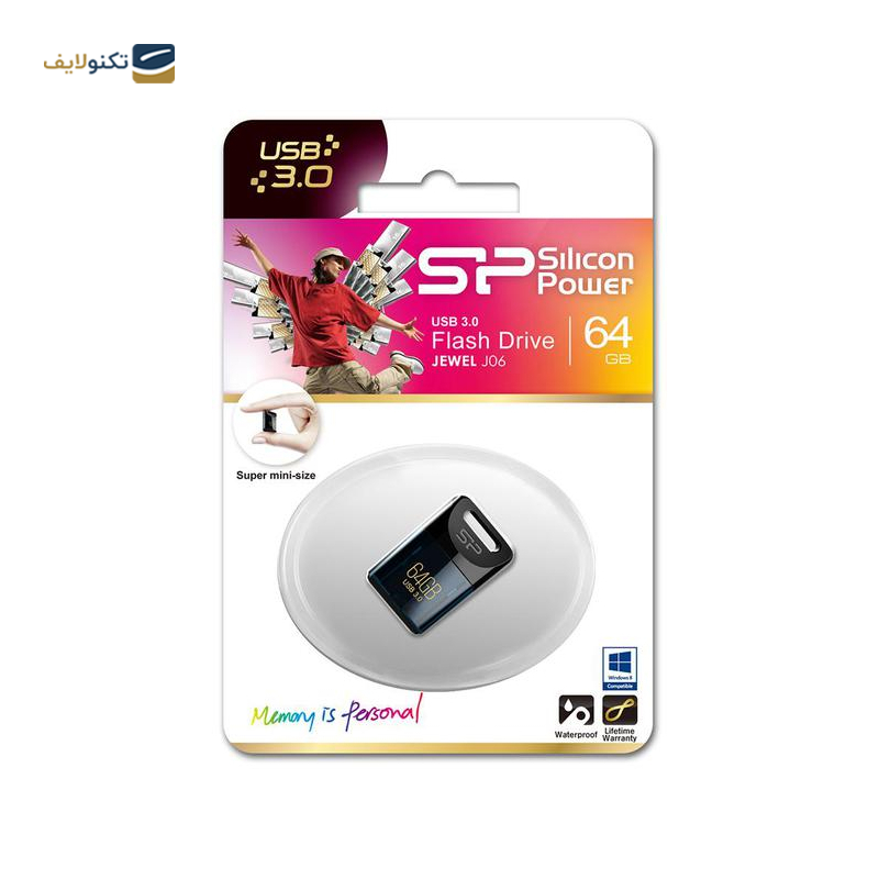 فلش مموری سیلیکون پاور مدل Jewel J06 ظرفیت 64 گیگابایت - Silicon Power Jewel J06 Flash Memory 64GB