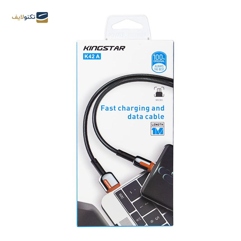 کابل میکرو یو اس بی کینگ استار مدل K42A طول 1 متر - Kingstar K42A Micro USB to USB Cable 1m