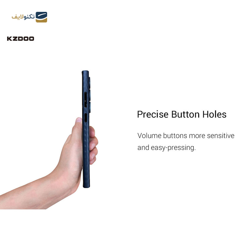 قاب گوشی سامسونگ Galaxy S23 ultra کی زد دوو مدل Air Carbon - kzdoo Air Carbon Cover For Samsung Galaxy S23 ultra