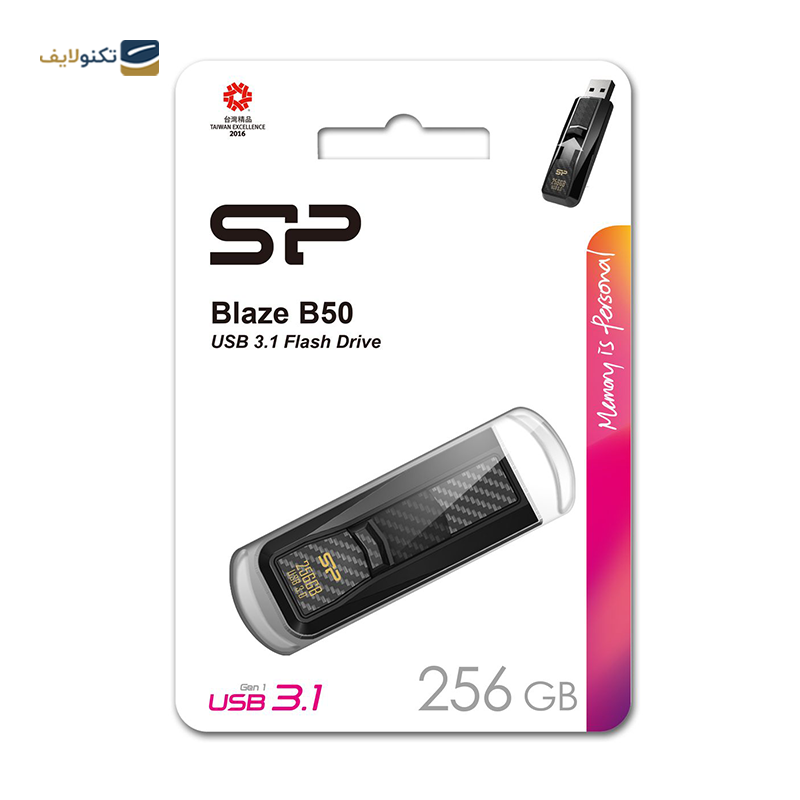 فلش مموری سیلیکون پاور مدل Blaze B50 ظرفیت 256 گیگابایت - Silicon Power Blaze B50 Flash Memory 256GB