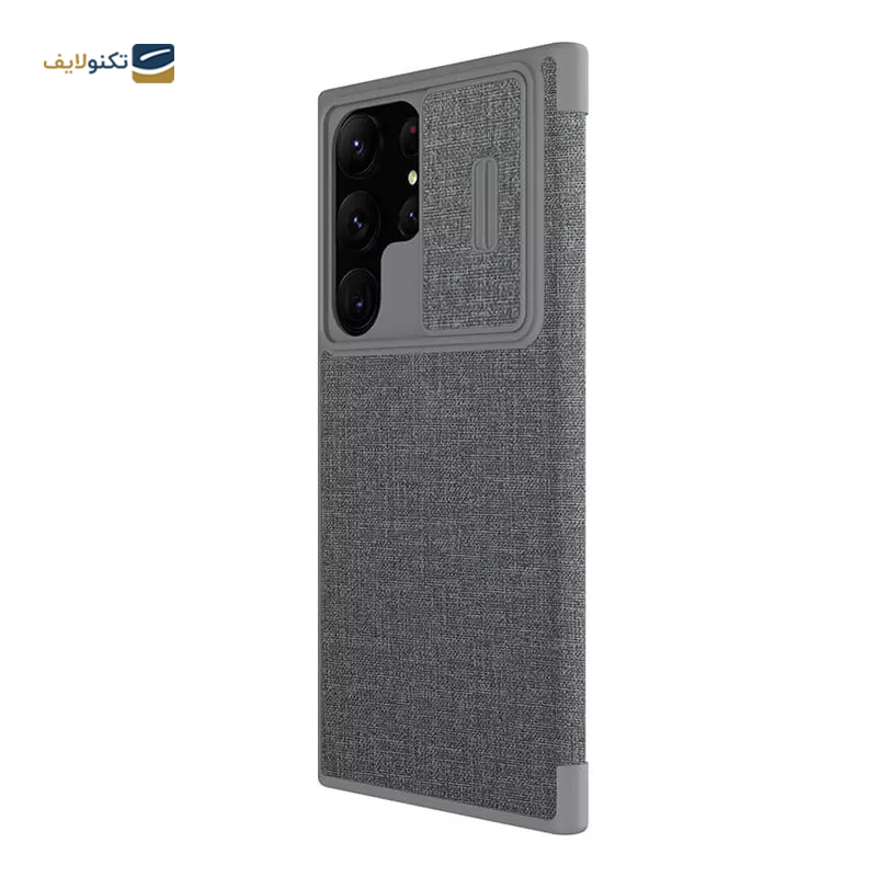 کیف کلاسوری گوشی سامسونگ Galaxy S23 Ultra نیلکین مدل Qin Pro Plain Leather Cloth - Nillkin Qin Pro Plain Leather Cloth Case For Samsung Galaxy S23 Ultra