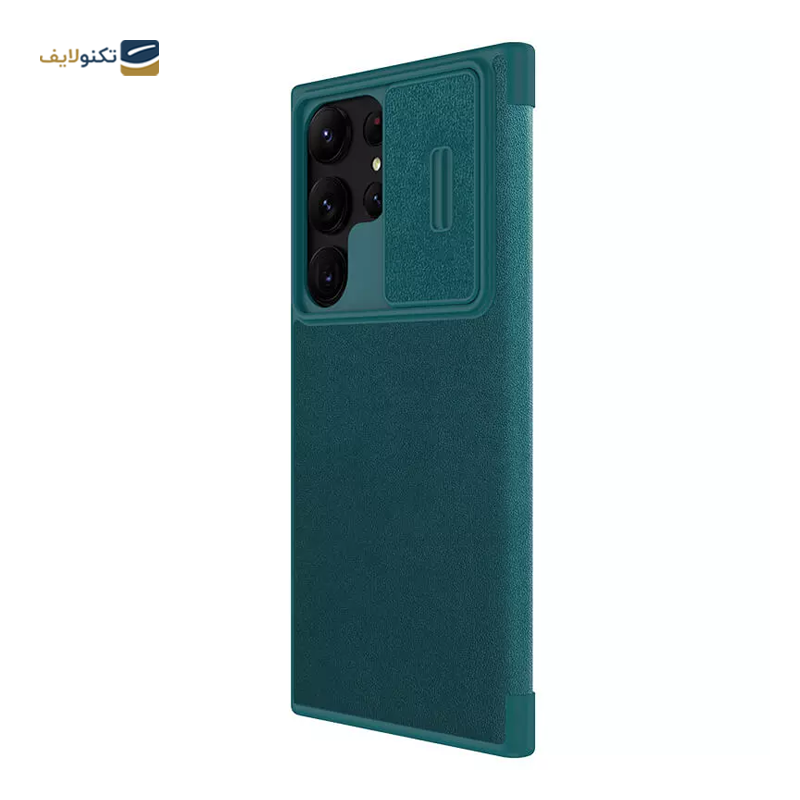 کیف کلاسوری گوشی سامسونگ Galaxy S23 Ultra نیلکین مدل Qin Pro Plain Leather Cloth - Nillkin Qin Pro Plain Leather Cloth Case For Samsung Galaxy S23 Ultra