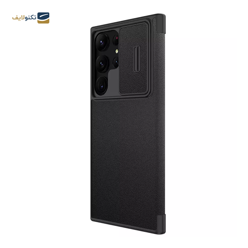 کیف کلاسوری گوشی سامسونگ Galaxy S23 Ultra نیلکین مدل Qin Pro Plain Leather Cloth - Nillkin Qin Pro Plain Leather Cloth Case For Samsung Galaxy S23 Ultra
