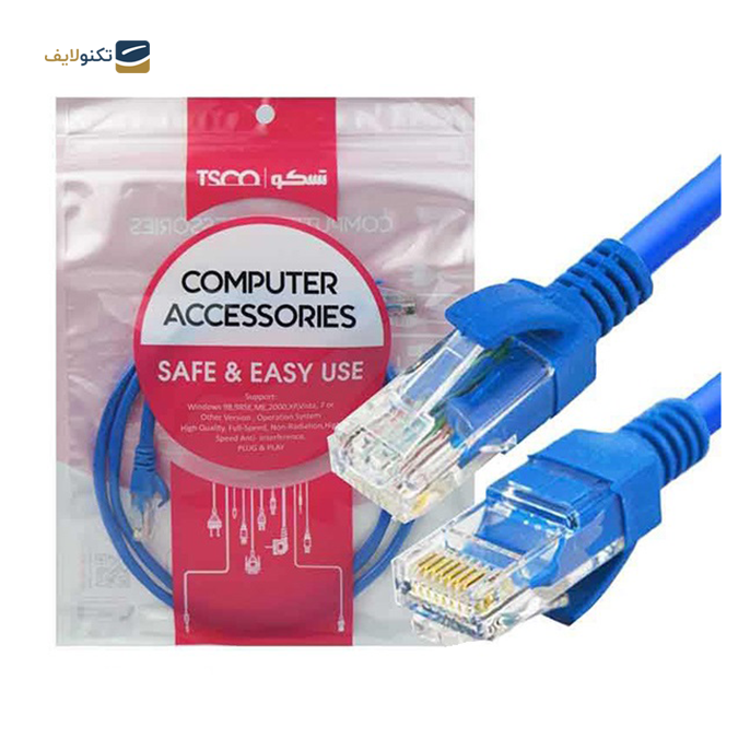 کابل شبکه تسکو مدل TNC 610 CCU طول 1 متر  - TSCO TNC 610 CCF Cable 1m