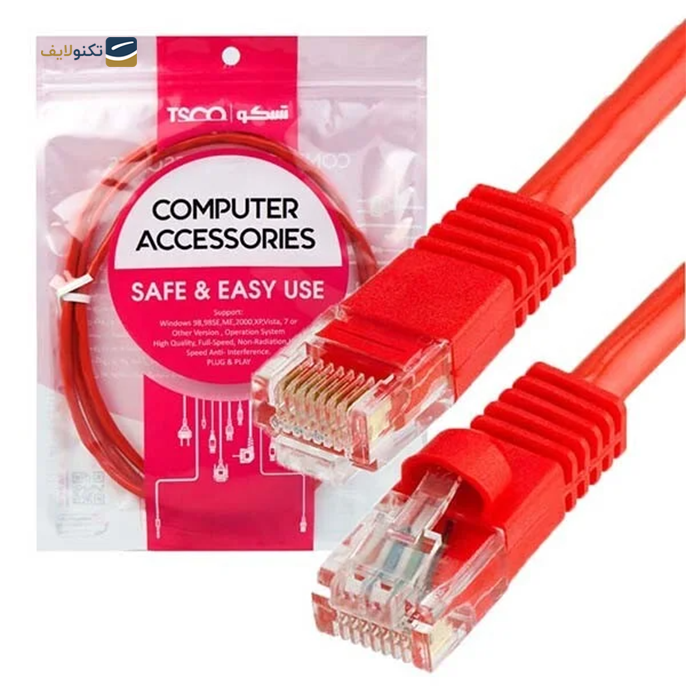 کابل شبکه تسکو مدل TNC 610 CCU طول 1 متر  - TSCO TNC 610 CCF Cable 1m