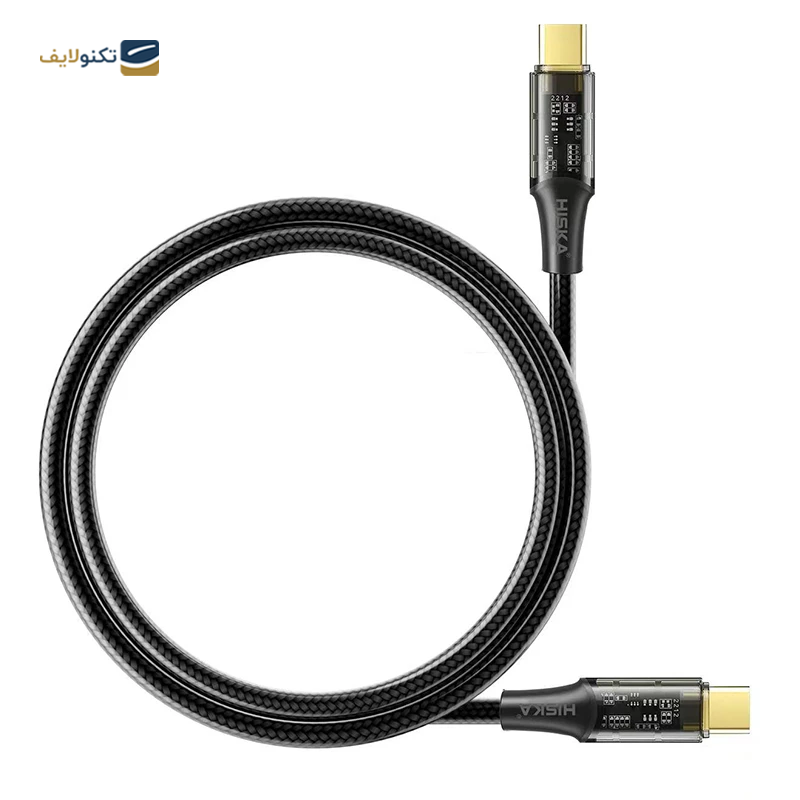 کابل Type-C به Type-C هیسکا LX-12CC طول 1 متر - Type-C to Type-C Hiska LX-12CC 1M