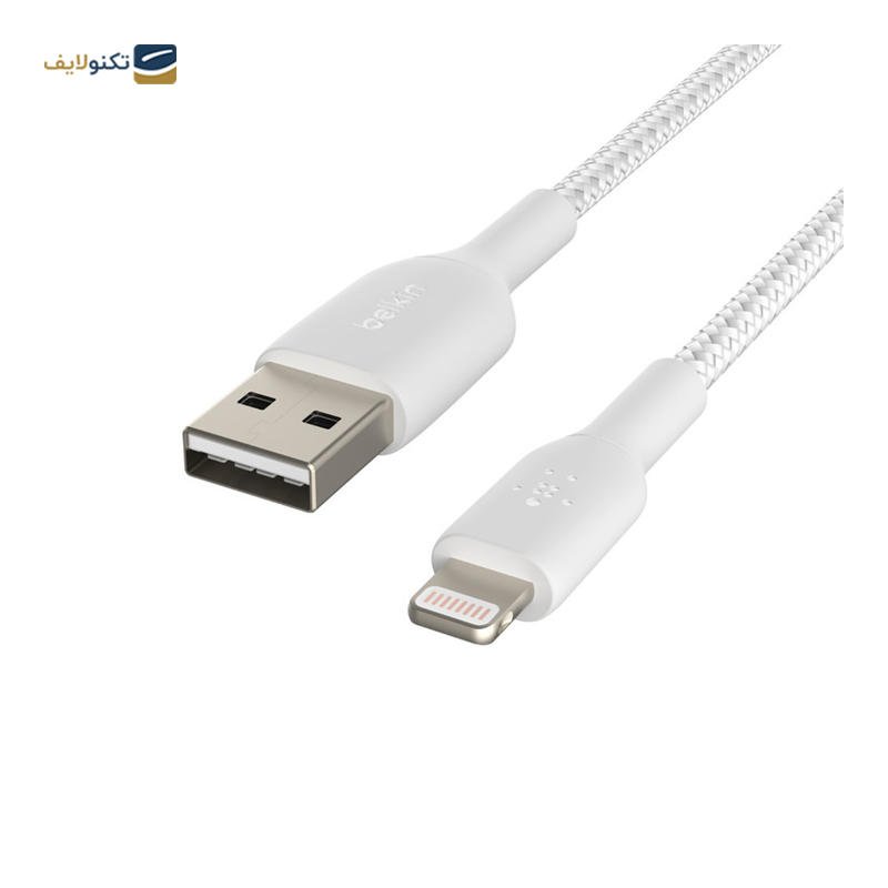 کابل USB-A به لایتنینگ بلکین مدل CAA002bt2MWH طول 2 متر - Belkin CAA002bt2MWH Lightning to USB-A cable 2m