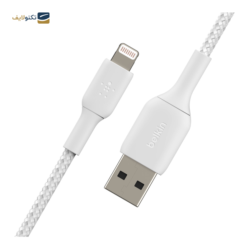 کابل USB-A به لایتنینگ بلکین مدل CAA002bt2MWH طول 2 متر - Belkin CAA002bt2MWH Lightning to USB-A cable 2m