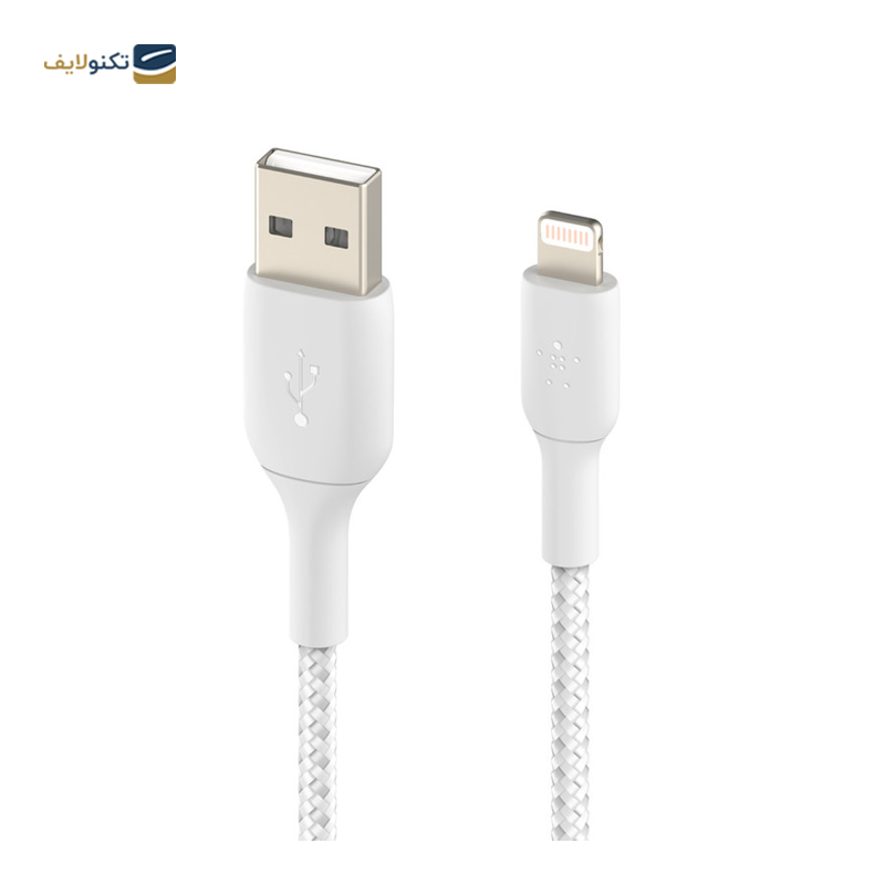 کابل USB-A به لایتنینگ بلکین مدل CAA002bt2MWH طول 2 متر - Belkin CAA002bt2MWH Lightning to USB-A cable 2m