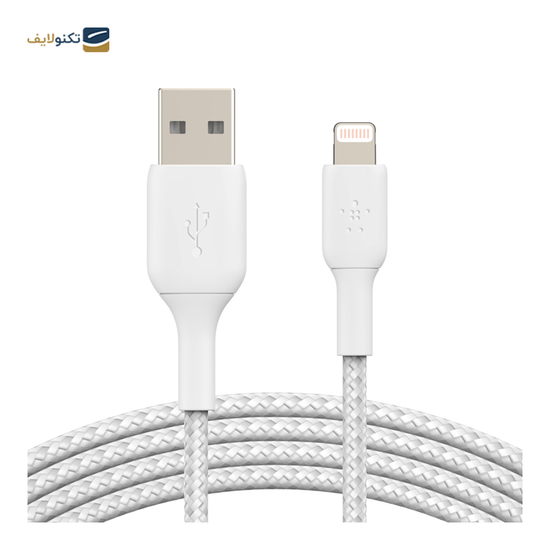 کابل USB-A به لایتنینگ بلکین مدل CAA002bt2MWH طول 2 متر - Belkin CAA002bt2MWH Lightning to USB-A cable 2m