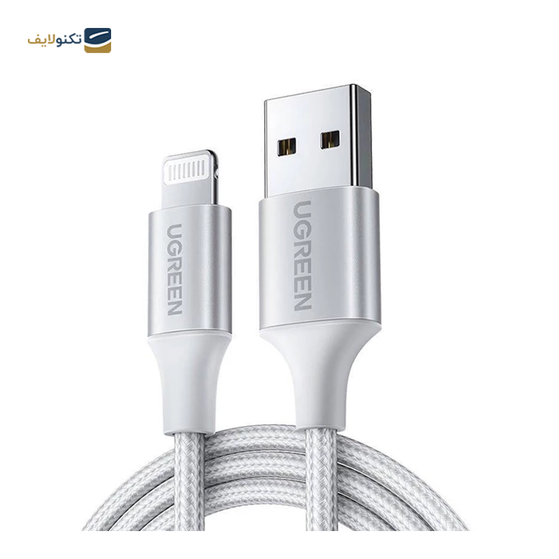 کابل لایتنینگ به USB یوگرین US199 مدل 60163 طول 2 متر - UGREEN US199 60163 Lightning To USB Cable 2M