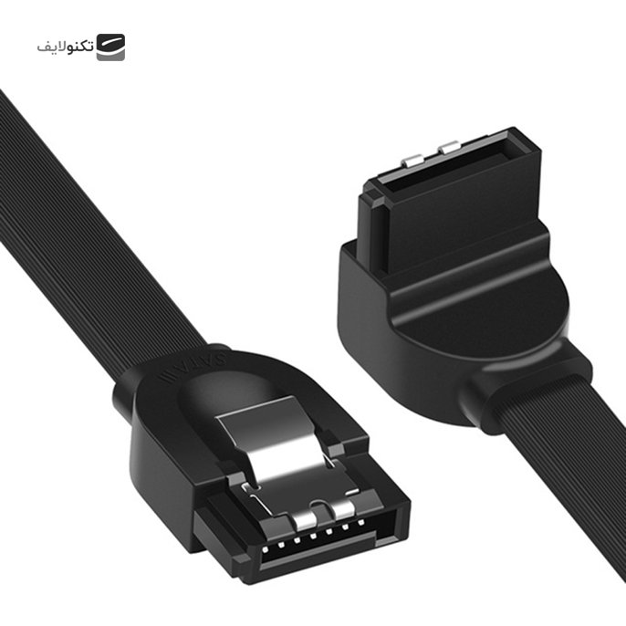 کابل تبدیل SATA 3.0 راست به 90 درجه یوگرین US217 مدل 30797 طول 0.5 متر - UGREEN US217 30797 Angled SATA 3.0 Data Cable 0.5m