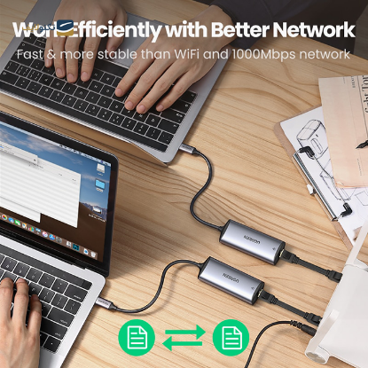 کابل تبدیل USB-C به شبکه یوگرین CM275 مدل 70446 - UGREEN CM275 70446 USB-C to RJ45 2.5G Ethernet Adapter