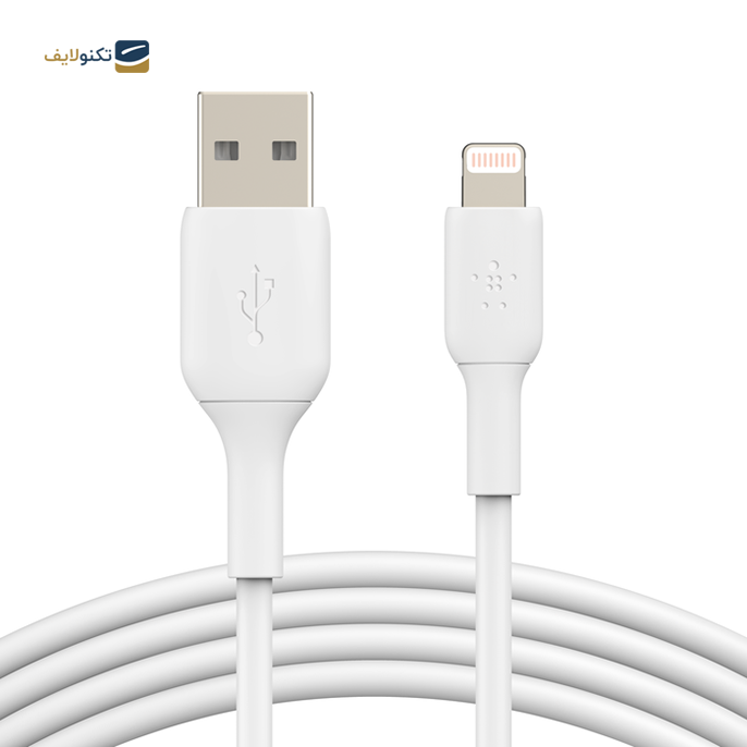  کابل تبدیل USB به لایتنینگ بلکین مدل BoostCharge CAA001bt1M طول 1 متر بسته دو عددی - Belkin BoostCharge CAA001bt1M Lightning to USB-A Cable Pack of Two
