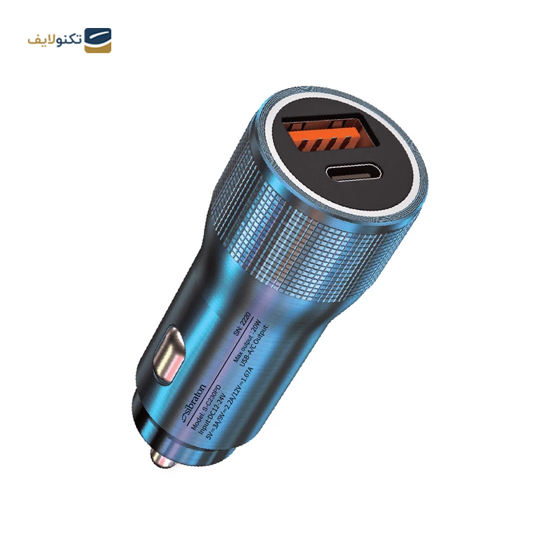 شارژر فندکی سیبراتون مدل S-C230PD - Car Charger Sibraton S-C230PD