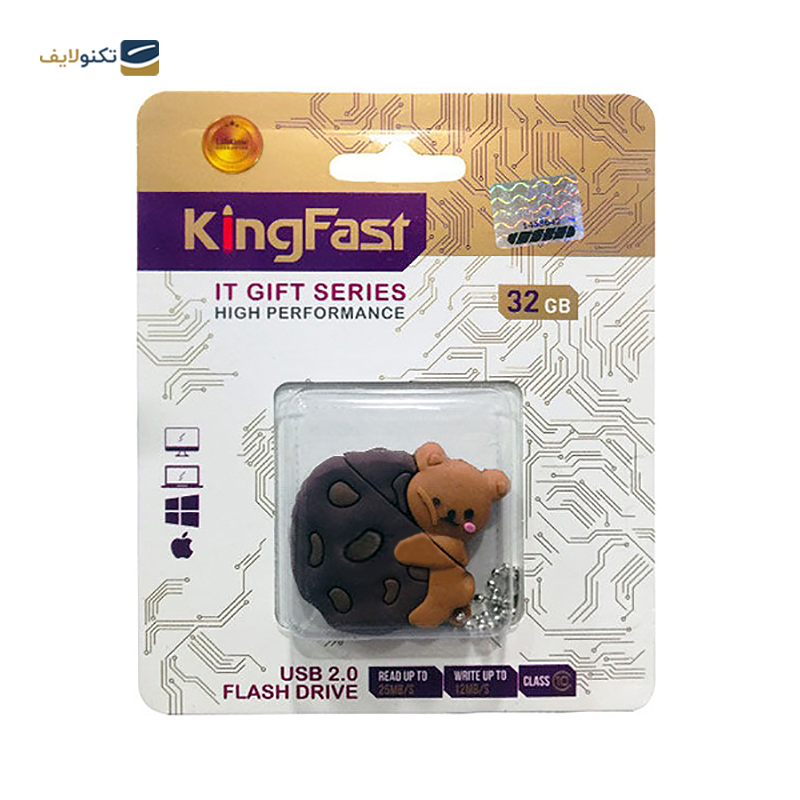 فلش مموری کینگ فست مدل BE-35 ظرفیت 32 گیگابایت - KingFast BE-35 Flash Memory - 32GB