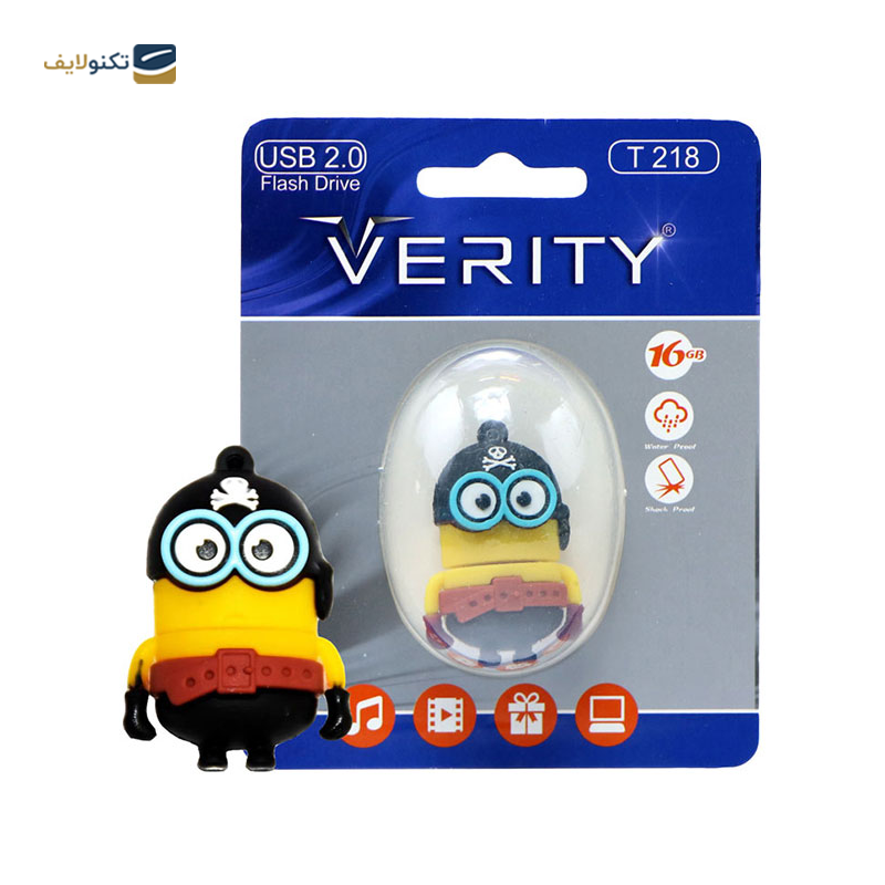 فلش مموری وریتی مدل T218 ظرفیت 16 گیگابایت - Verity T218 Flash Memory - 16GB