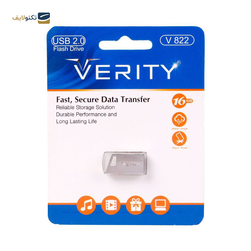 فلش مموری وریتی مدل V822 ظرفیت 16 گیگابایت - Verity V822 Flash Memory - 16GB