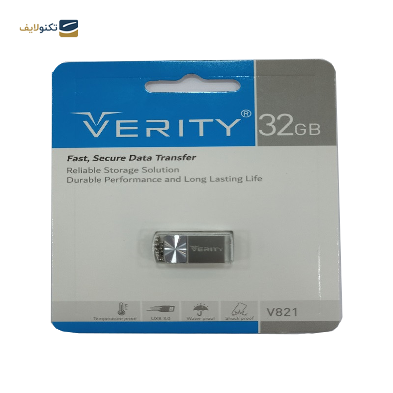 فلش مموری وریتی مدل V821 USB3 ظرفیت 32 گیگابایت - Verity V821 USB3 Flash Memory - 32GB