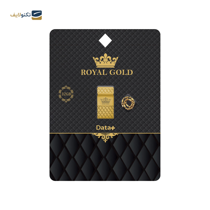 فلش مموری دیتا پلاس مدل Royal Gold ظرفیت 32 گیگابایت - Data Plus Royal Gold Flash Memory - 32GB