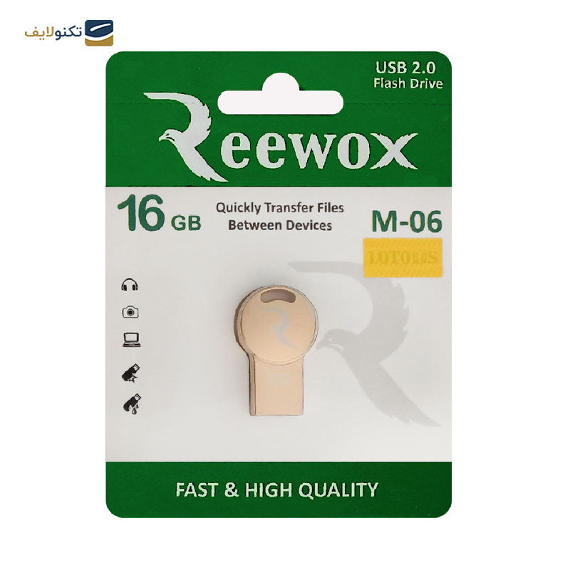 فلش مموری ریوکس مدل M-06 ظرفیت 16 گیگابایت - Reewox M-06 flash memory-16GB