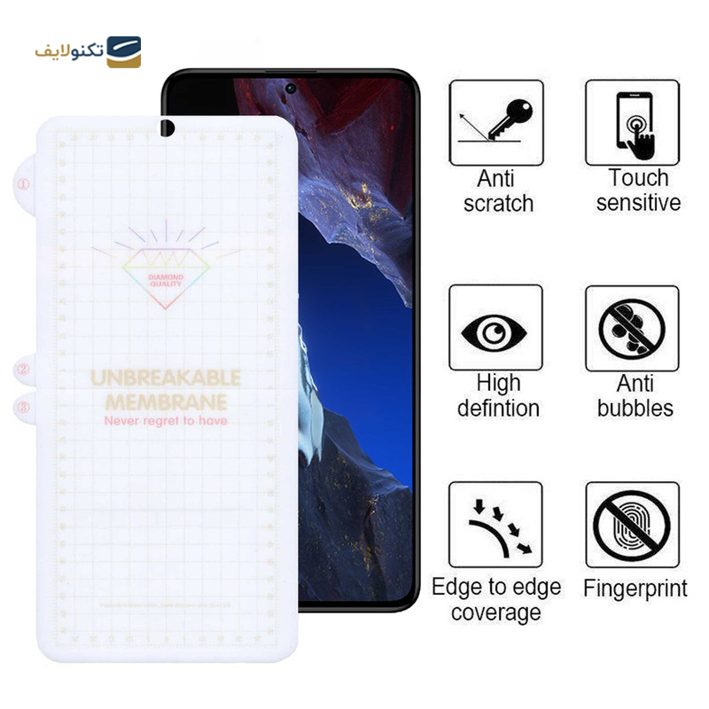 گلس گوشی شیائومی Redmi Note 12 Turbo بوف مدل Hydrogel - Buff Hydrogel Screen Protector for Xiaomi Redmi Note 12 Turbo - Poco F5 Pro - Poco F5