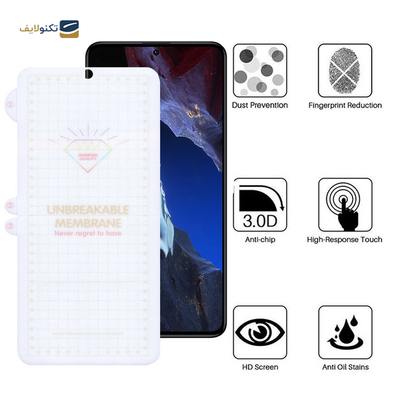 گلس گوشی شیائومی Redmi Note 12 Turbo بوف مدل Hydrogel - Buff Hydrogel Screen Protector for Xiaomi Redmi Note 12 Turbo - Poco F5 Pro - Poco F5