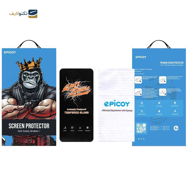 گلس گوشی شیائومی 12T Pro - 11T Pro اپیکوی مدل Antistatic Dustproof - Epicoy Antistatic Dustproof Screen Protector for Xiaomi 12T Pro - 11T Pro - 12T - 11T