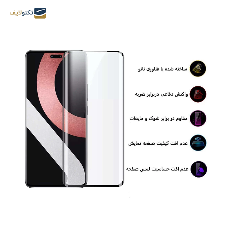 گلس گوشی شیائومی Xiaomi 13 Lite بوف مدل Full-Glue-G - Buff Full-Glue-G Screen Protector For Xiaomi 13 Lite - Civi 2 - Civi 3