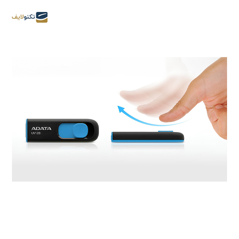 فلش مموری ای دیتا مدل UV128 USB 3 ظرفیت 64 گیگابایت  - ADATA UV128 USB 3 Flash Memory-64GB