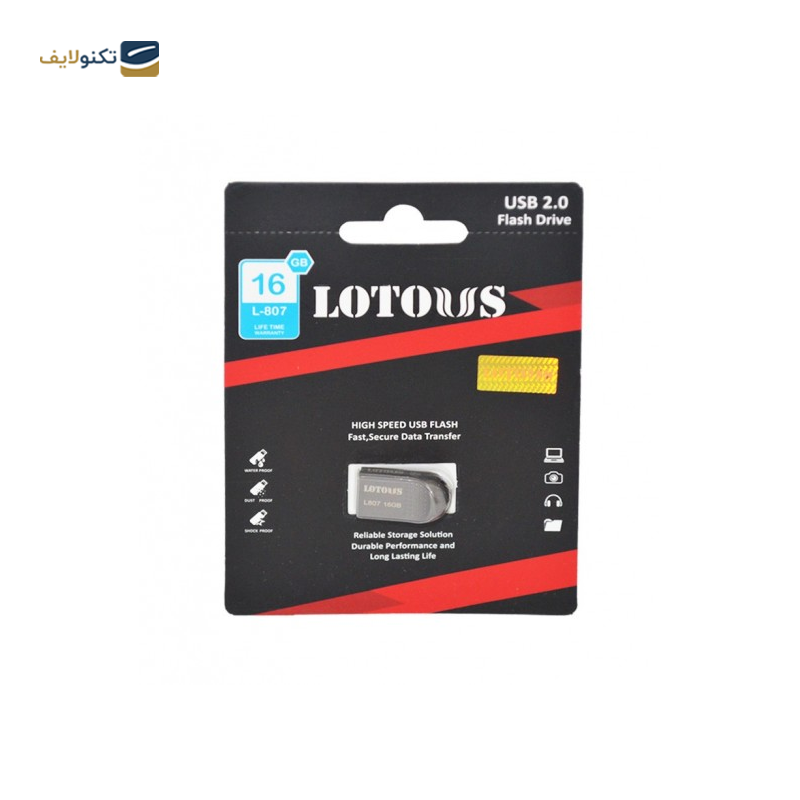 فلش مموری لوتوس مدل L-807 ظرفیت 16 گیگابایت - Lotous L-807 Flash Memory-16GB