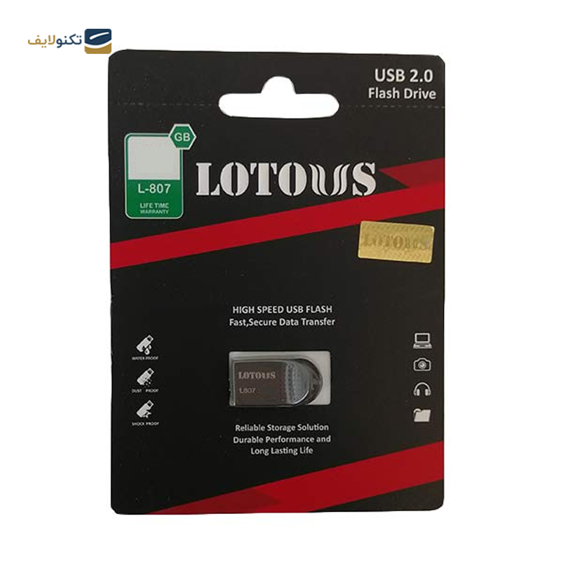 فلش مموری لوتوس مدل L-807 ظرفیت 128 گیگابایت - Lotous L-807 Flash Memory-128GB