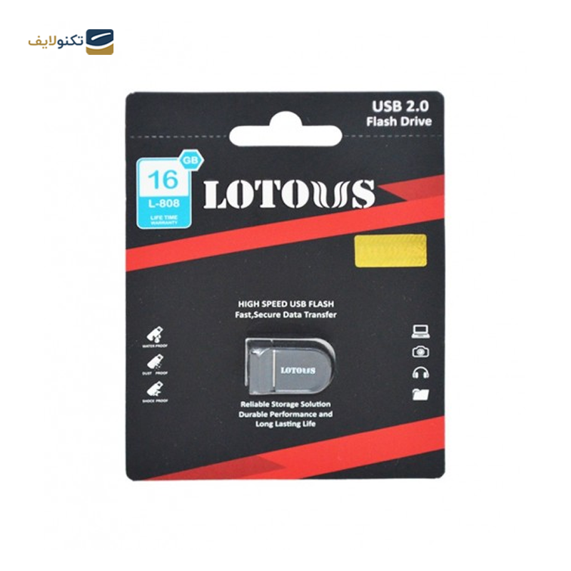 فلش مموری لوتوس مدل L-808 ظرفیت 16 گیگابایت - Lotous L-808 Flash Memory-16GB