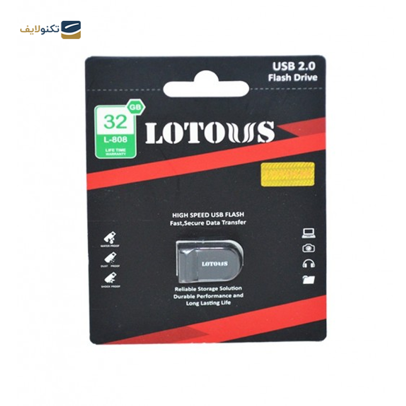 فلش مموری لوتوس مدل L-808 ظرفیت 32 گیگابایت - Lotous L-808 Flash Memory-32GB