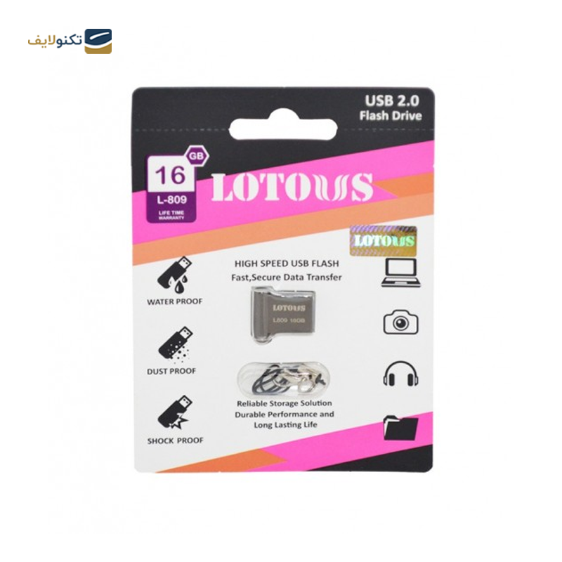 فلش مموری لوتوس مدل L-809 ظرفیت 16 گیگابایت - Lotous L-809 Flash Memory-16GB