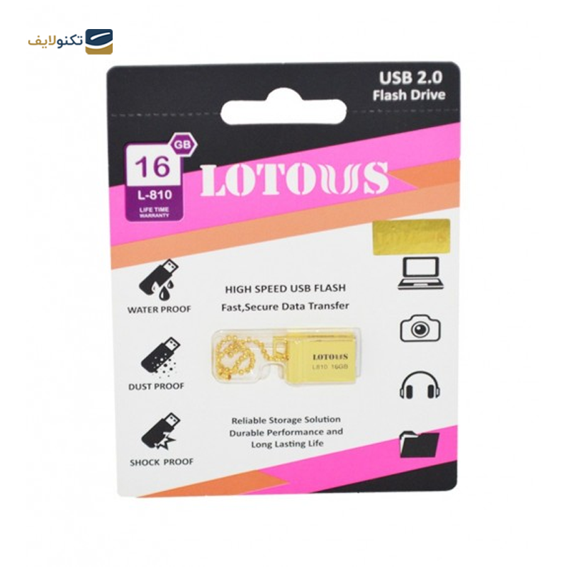 فلش مموری لوتوس مدل L-810 ظرفیت 16 گیگابایت - Lotous L-810 Flash Memory-16GB