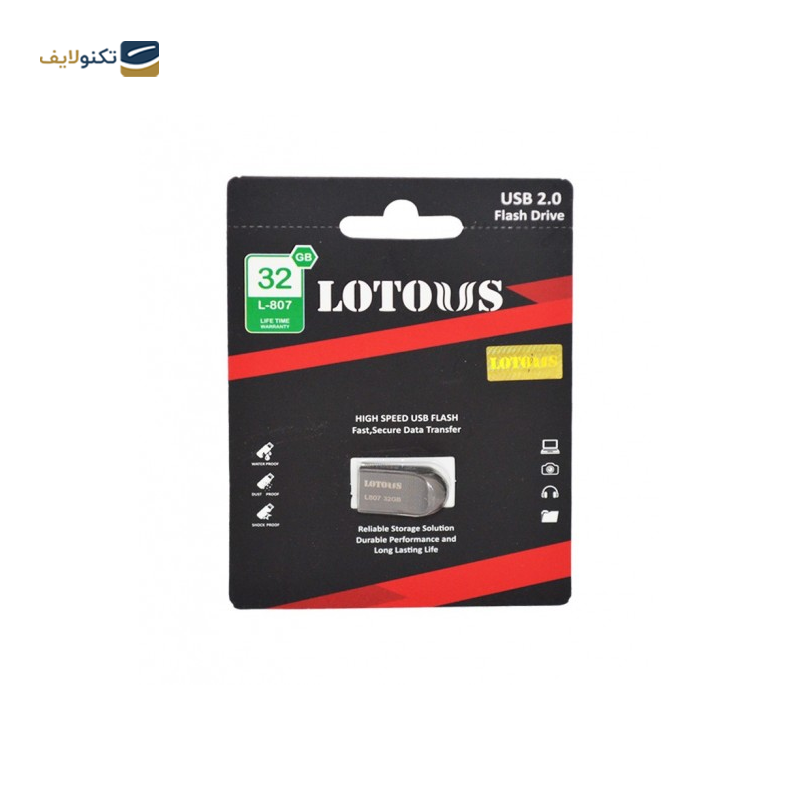 فلش مموری لوتوس مدل L-807 ظرفیت 32 گیگابایت - Lotous L-807 Flash Memory-32GB