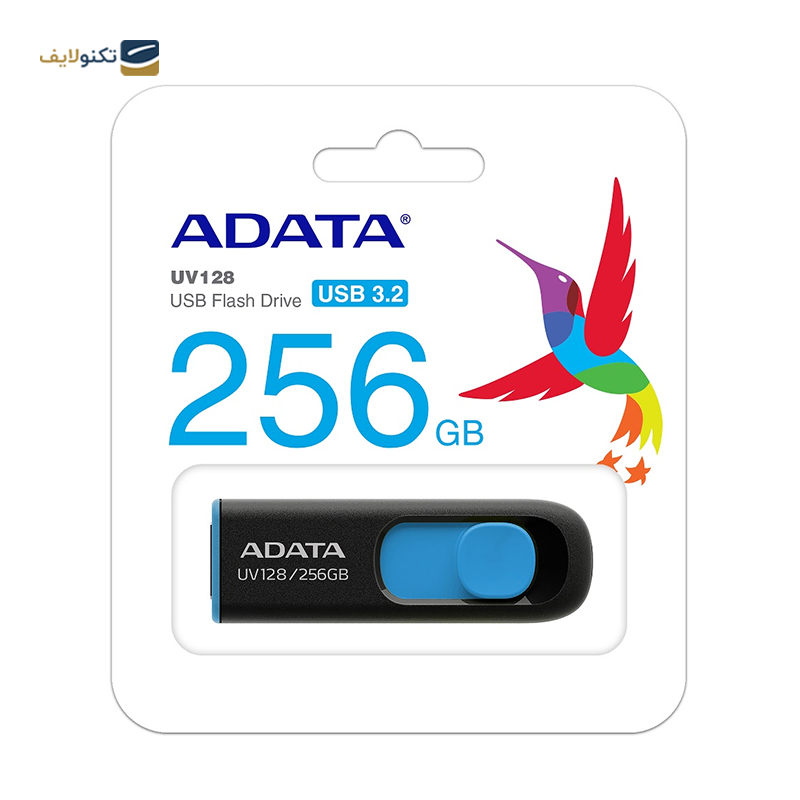 فلش مموری ای دیتا مدل UV128 USB 3 ظرفیت 256 گیگابایت - ADATA UV128 USB 3 Flash Memory-256GB