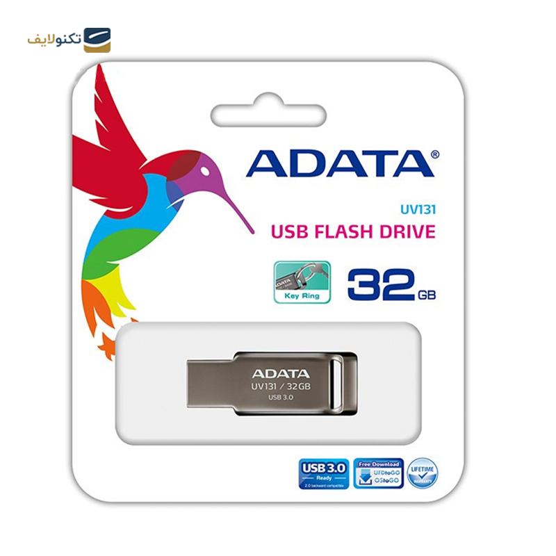 فلش مموری ای دیتا مدل UV131 USB 3 ظرفیت 32 گیگابایت - ADATA UV131 USB 3 Flash Memory-32GB